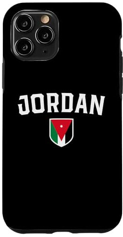 Hülle für iPhone 11 Pro Jordanische Flagge, klassischer sportlicher Abzeichenstil