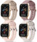 Tobfit 4 Piezas Correa 20mm para Amazfit GTS 2 Mini/GTS 4 Mini/GTS 2/ GTS 3/ GTS 4/ GTR Mini, Pulseras de Repuesto de Silicona Suave Reloj Deportiva Impermeable para Amazfit Bip 3/ Bip 3 Pro