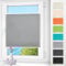 Plissee ohne Bohren klemmfix Grau 70x130cm Plisseerollo mit Klemmträger Blickdicht easyfix Jalousie Rollo für Fenster und Tür