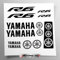 Aufkleber-Set kompatibel mit Tank und Motorradhelm | Basis aus transparentem Vinyl, einfache Anbringung, UV-Druck | Logo-Schriftzug | Stickersland® - R6 New von 2015 bis 2024 (schwarz)