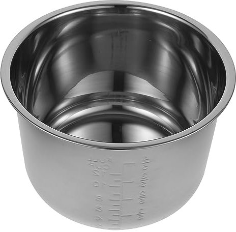 MAGICLULU 6L Non-stick Rice Cooker Inner Pot Replacement Universal 304 Stainless Steel Double Bottom Cooking Pot for Electric Cooker Multi-use