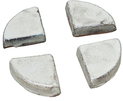 Teramico Sottopentola per vasi da Fiori, Blu, Antracite, Bianco, gres smaltato, Assolutamente Resistente al Gelo (4, Grigio-Bianco)