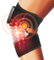 Oramuon Ginocchio senza fili – Massaggiatore con luce rossa riscaldabile ginocchiera artrite sollievo dal dolore 3 in – 1 cuscino riscaldante funzione vibrazione per ginocchia, spalle, gomiti 5000 mAh