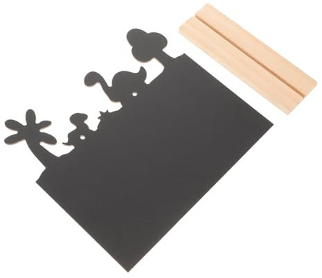 JEWEDECO Holz Kreidetafel Kleiner Mit Ständer Beschreibbar Langlebig Schwarze Memotafel Für Büro Party Zuhause