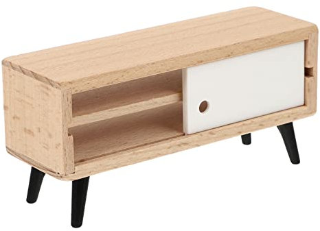 Milisten Mini Doll House Tv Cabinet Model Lifelike Design Chic for Miniature Scene Layouts Compact Ornament for Dollhouse Accessories