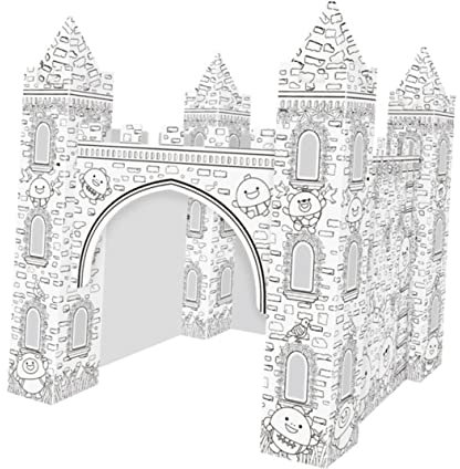 YARNOW 1Satz Papier Färbung DIY Castle Puzzle Kreatives Bastelspielzeug für und Sicher für Schlafzimmer und Babyzimmergestaltung