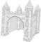 YARNOW 1Satz Papier Färbung DIY Castle Puzzle Kreatives Bastelspielzeug für und Sicher für Schlafzimmer und Babyzimmergestaltung