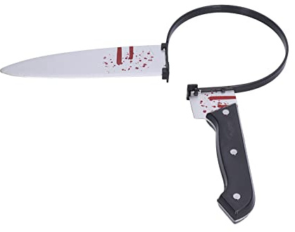 Aoaoy Bloody Cleaver Halloween Headband, Horrible, Mischief, Durable, Safe, Practical Costume Scary for Party, with Premium Plastic Material