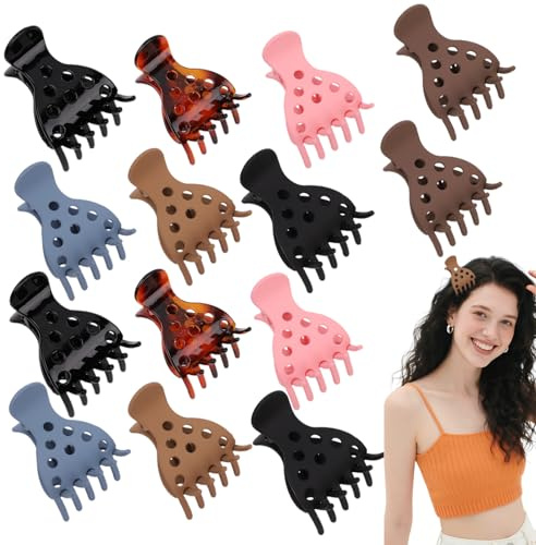 EILPIYIT 14 PCS Volume Root Clips for Curly Hair, Keeper Claw Roller Jaw Clamps Lift
