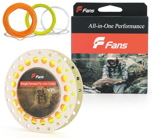 8Fans Fly Fishing Line Combo, Weight Forward Floating Fly Line and Backing