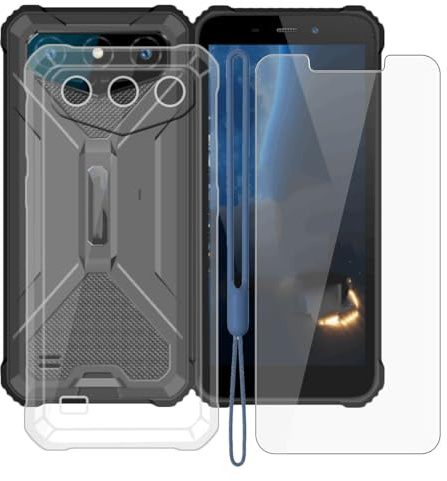 KJYFOANI Hülle für Oukitel G3 (6.00) Handyhülle mit 1 Stück Gehärtetem Glas Displayschutz, Transparent Weiche Silikon TPU Case Stoßfeste Kratzfeste für -Clear