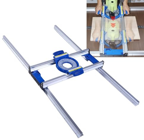 Ejoyous Chariots de Fraisage Précis pour Panneaux de Bois, Chariot de Défonceuse, Gabarit de Rabotage, Fraiseuse pour Plateau de Table avec Rail en Aluminium et Faible Friction, pour