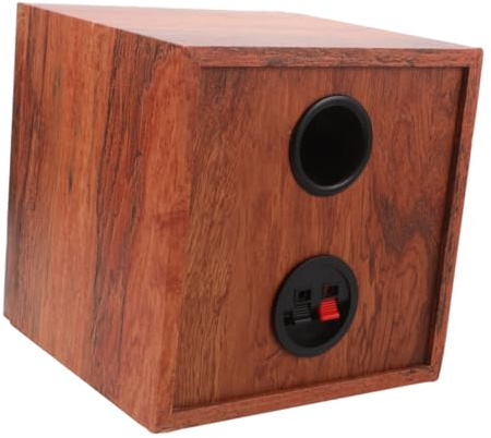 DEARMAMY Scatola Altoparlanti Audio per Veicoli in Legno da 5 Pollici, Custodia per Auto e Camion Funzione e Tuning, Riduce Vibrazioni Durante la Guida