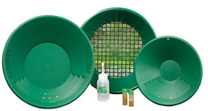 Garrett 786156004900 Gold Pan Kit 13275 - Kit di ricerca oro, colore: Verde