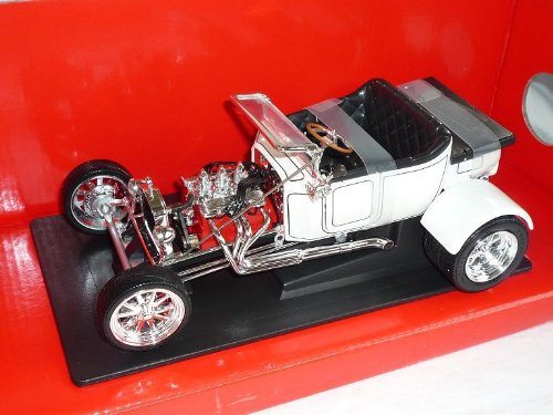 YATMING Ford T-Bucket 1923 Weiss Hot Rod Oldtimer 1/18 Modellauto Modell Auto