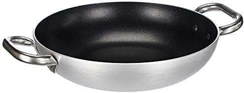 Pentole Agnelli FAMA10SEL28 Select Tegame in Alluminio, 2 Manici in Acciaio Inossidabile, 28 cm, Argento