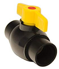 Pisces 1.5 Pond Ball Valve - PVC Solvent Weld Hose Pipe Water Flow Control