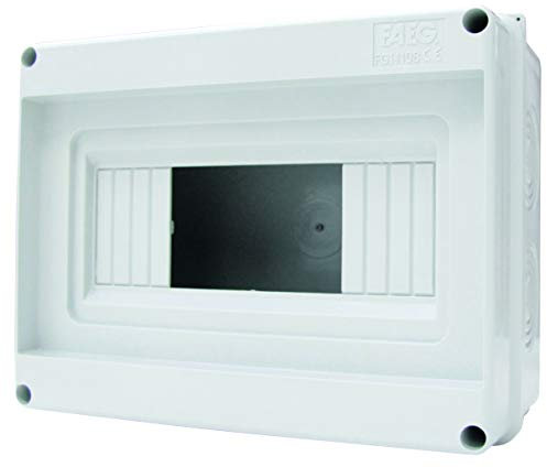 Electraline 60434 Coffret Mural sans Porte, 8 Modules, Blanc