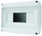 Electraline 60434 Centralino da Parete Senza Portello, 8 Moduli, Bianco
