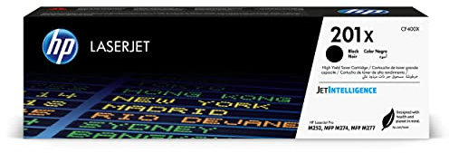 HP 201X (CF400X) Original Toner Schwarz mit hoher Reichweite für HP LaserJet Pro M252, XL