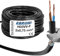 EBROM 50 metri di collegamento per tubo flessibile H03VV-F 2G0, 75 mm² - 2x0, 75 mm², anello nero 50 m