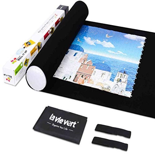 Lavievert Jigsaw Puzzle Roll Mat Puzzle Store Mat Felt Mat Age 12+, Long Box Package, Jigroll Up To 1,500 Pieces