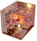 Itian Wooden DIY Dollhouse Mini kit à la Main, décoration intérieure, Cadeau de Noël Maison