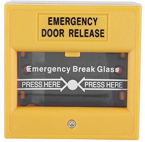 Boton de Emergencia - Botón de Alarma de Salida de Emergencia contra Incendios - Botón de Emergencia de Apertura de Puerta para Seguridad en el hogar