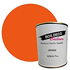 BOX DECO COULEURS Peinture murale acrylique aspect mat Aqua Déco - 750 ml, Orange