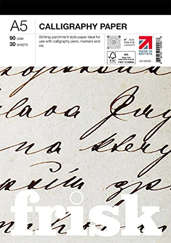 Frisk Calligraphy Paper Pad A5, Parchment