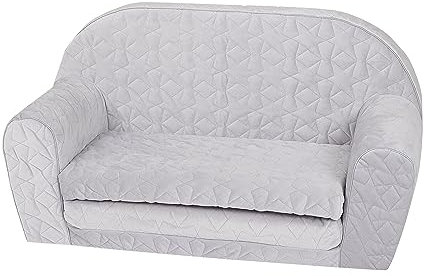 Knorrtoys 68461 Kindersofa-Cosy geo Grey