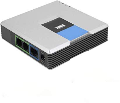 Diamoen Unlocked PAP2T VoIP Phone Voice Adapter PAP2T adapter SIP VoIP Internet Phone Adapter 2 FXS Ports UK Plug
