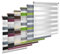 TEKONA Doppelrollo Klemmfix ohne Bohren Duo-Rollo Rollo Blickdicht lichtdurchlässig Fensterrollos Seitenzugrollo Sonnenschutz Fenster und Tür - Weiß, 60 x 150 cm (B x L) - Stoffbreite 56cm