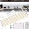 Enteenly Tira LED Blanca Frio 3 Metros, Debajo de Los Armarios, Kit de Luz Led con Mando a Distancia para Vitrina, Cocina, Escritorio, Estantería, Armario, Iluminación de Fondo, 6500K