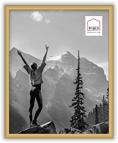 HAES DECO - Fotorahmen/Bilderrahmen aus Kunststoff Easy Frame Gold 20x25 cm - EF12G