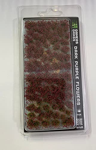 Gamers Grass Dark Purple Flowers (6mm), Shape: Wild