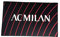 AC Milan Alfombra Antideslizante Rojo/Negro, 70 x 110