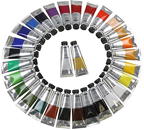 Lot de 30 x 200 ml tubes de peinture à l'huile XXL Artistes