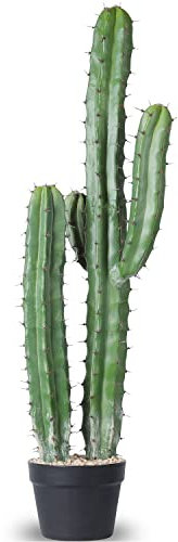 AntHousePlant Cactus Artificial Grande de 36 Pulgadas, Plantas de Cactus Artificiales para decoración del hogar, jardín, Oficina, Tienda