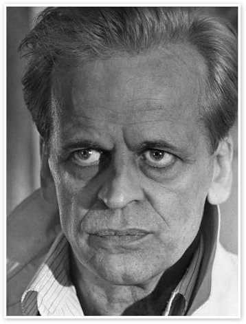 Klaus Kinski Poster 30 x 40 cm Schwarz-Weiß Schwarz-Weiß Fotografie Wanddeko