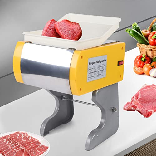 Elektrische Aufschnittmaschine Schneidemaschine Allesschneider Professioneller Cutter für Fleisch Gemüse 200R/Min 300W