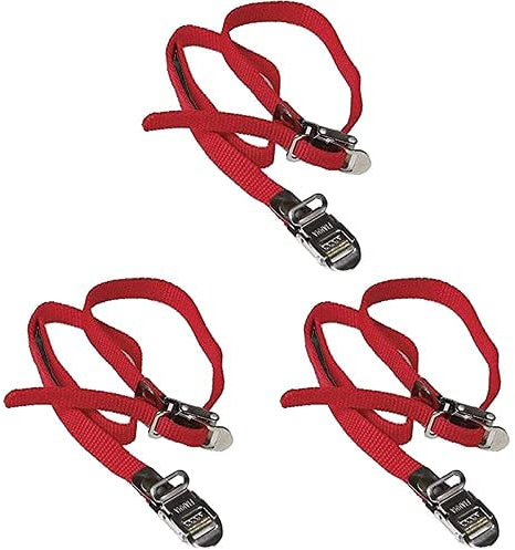 Fiamma 98656-320 Striscia per la Cinghia della Bici, Rosso, Pacco da 3