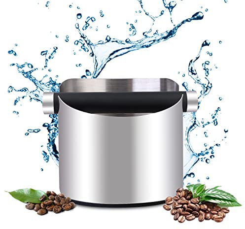 Depósito para portacoladores – Sporgo Knock Box – Máquinas – Caja de descuento para posos de café, caja de tocador de café barista Accesorios para cafetera espresso Coleccionar y reciclar