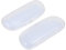 Healifty 2 x Brillenetui, Brillenetui, Brillenetui, transparent, hartes Brillenetui für Damen und Herren