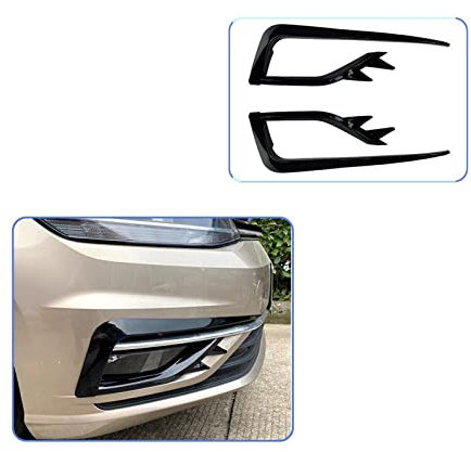 BOENMO Griglie per Fendinebbia per Paraurti Anteriore per Golf 7 MK7 2013 2014 2015 2016 MK7.5 2017 2018 2019 Disposizione Copertura Sopracciglio Fendinebbia KMAGE(Black 2017-2019)