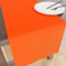 Encasa Table Runner Size 32x183 cm | Cotton Canvas Fabric | Orange Solid Color | Machine Washable & Durable