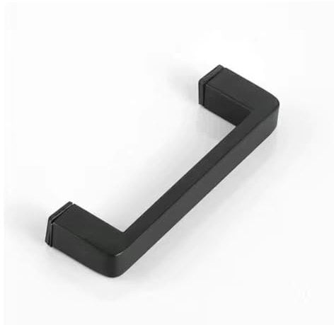 Cokritsm Shower Door Handle 200mm Hole to Hole, Black Glass Door Handle Stainless Steel Black Glass Handles for Doors