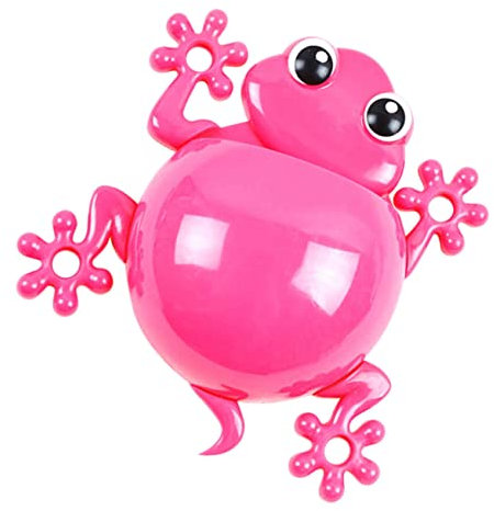 FELTECHELECTR Porte-Brosse à Dents Mural Ventouse Solide Support pour Brosse Et Dentifrice Décor Enfantin Rose Rouge Salle De Bain