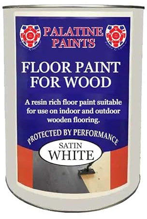 Floor Paint for Wood - Solid Satin Finish, Interior and Exterior, Hard Wearing (Sage Green, 5 Litre)