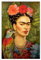 artboxONE Poster 30x20 cm Floral Frida - Bild Bild Frida Kahlo Bild Frida Kahlo Boho